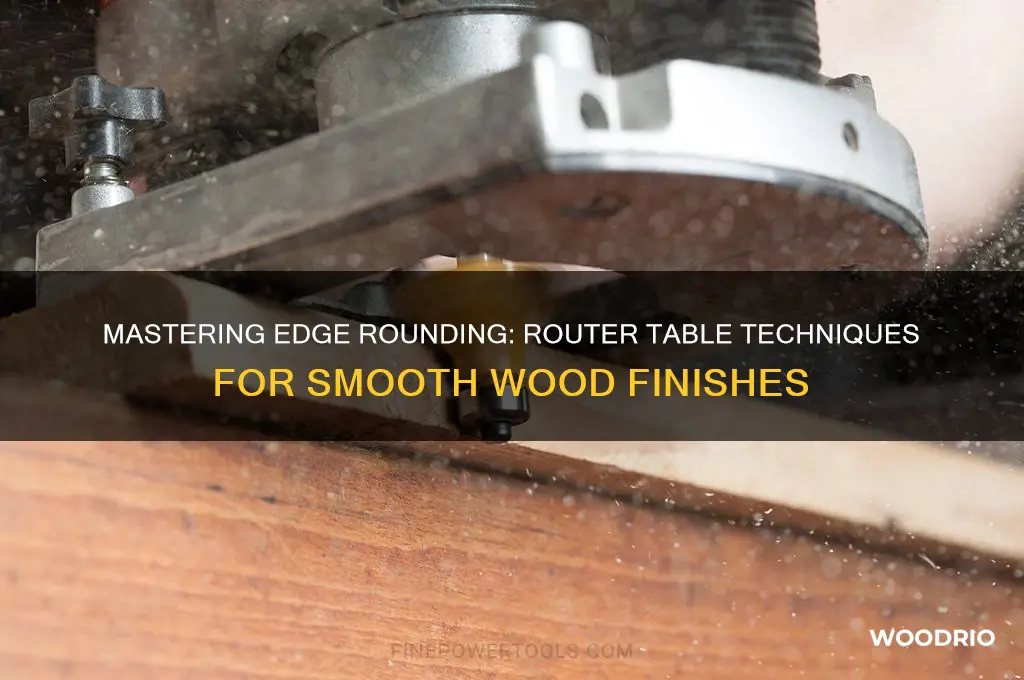 how to round the edges of wood on router table