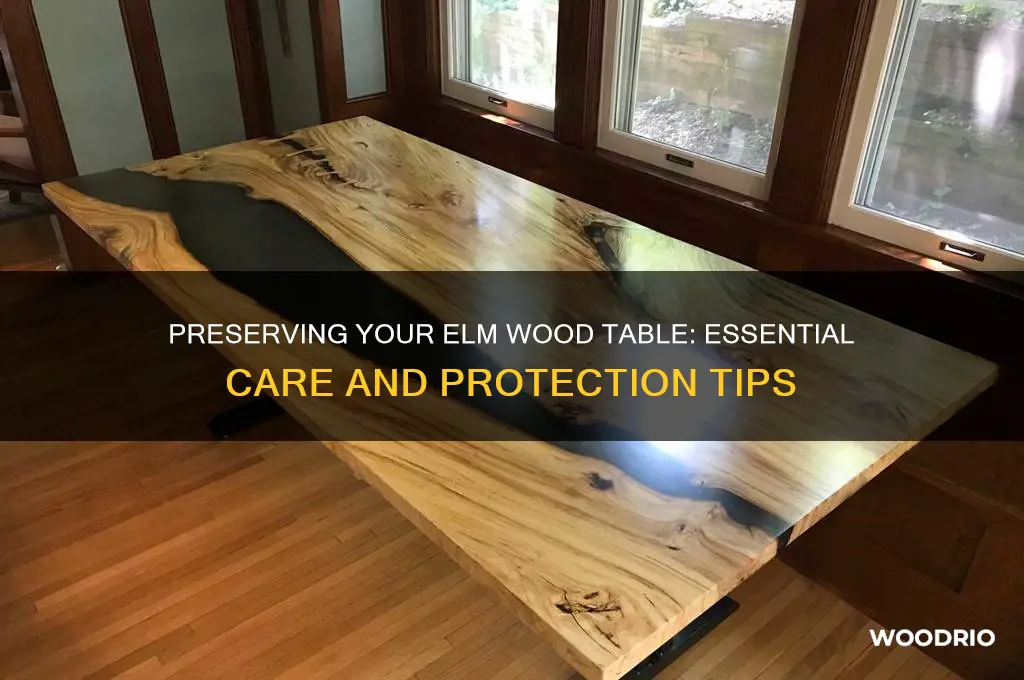how to rpotect my elm wood table