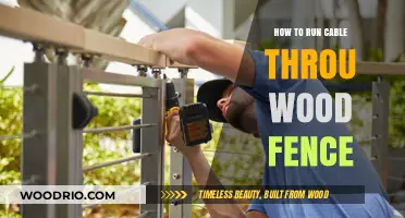 DIY Guide: Running Cables Through a Wooden Fence