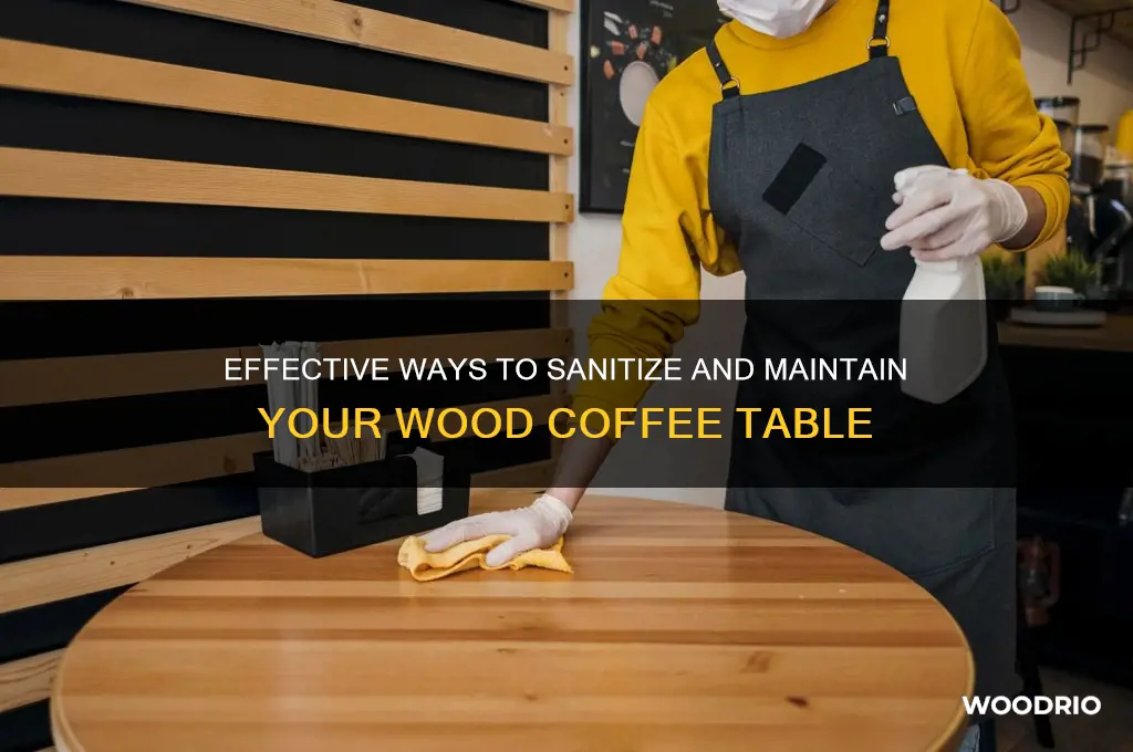 how to sanatize a wood coffee table