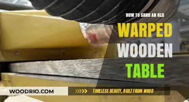 Revive Your Warped Wooden Table: A Step-by-Step Sanding Guide
