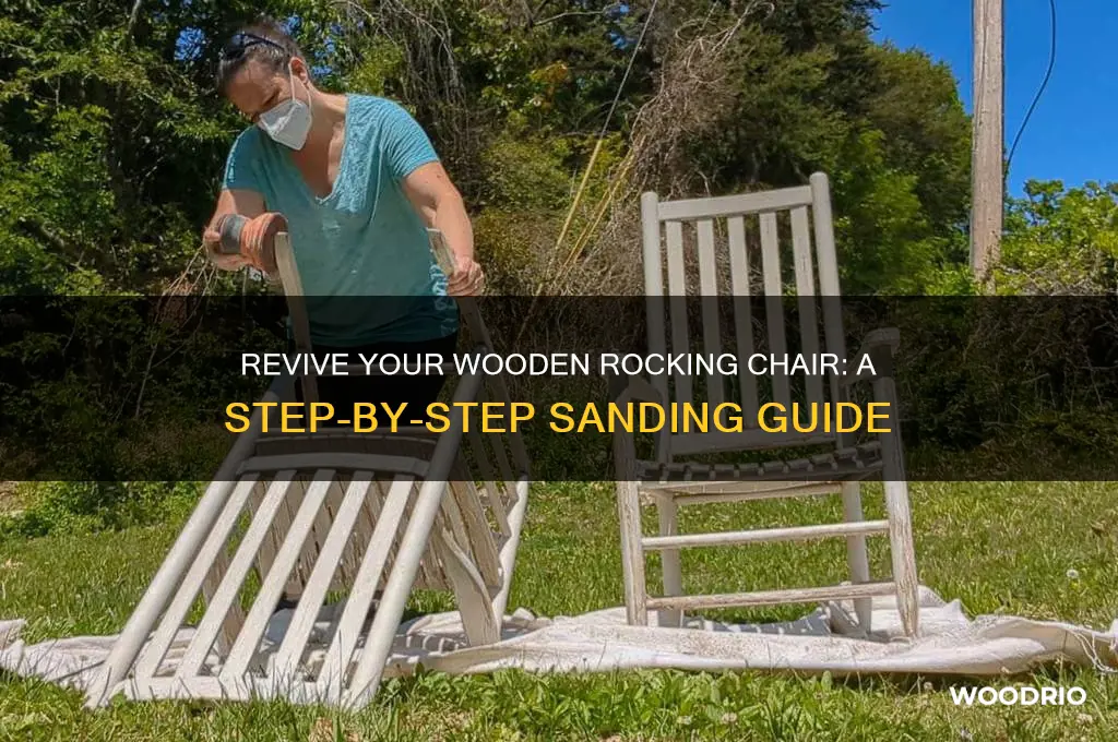 how to sand an old wooden rocking chair
