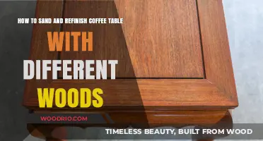 Sanding and Refinishing a Multi-Wood Coffee Table: A Step-by-Step Guide