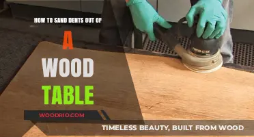 Sanding Out Dents: Restoring Your Wood Table's Smooth Surface