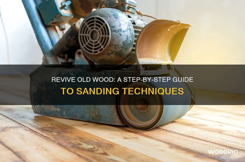 how to sand down old wood