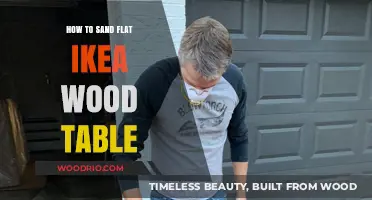 Sanding Your IKEA Wood Table: A Step-by-Step Guide to Achieving a Perfectly Flat Surface