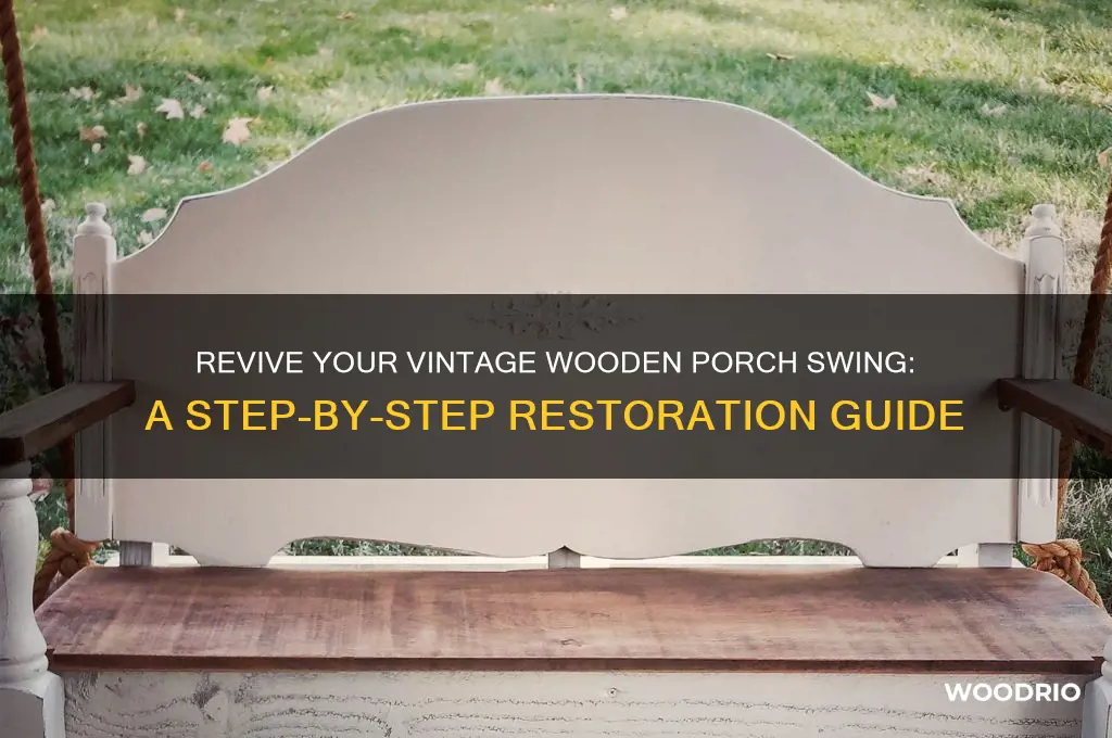 how to save an old wooden porch swing