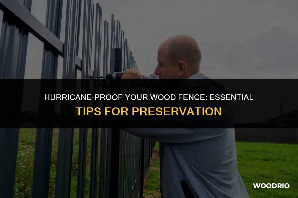how to save wood fence during hurricane