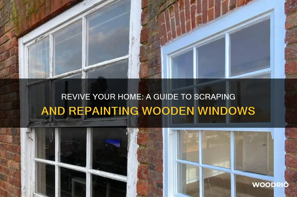 how to scrape and repaint old wooden windows