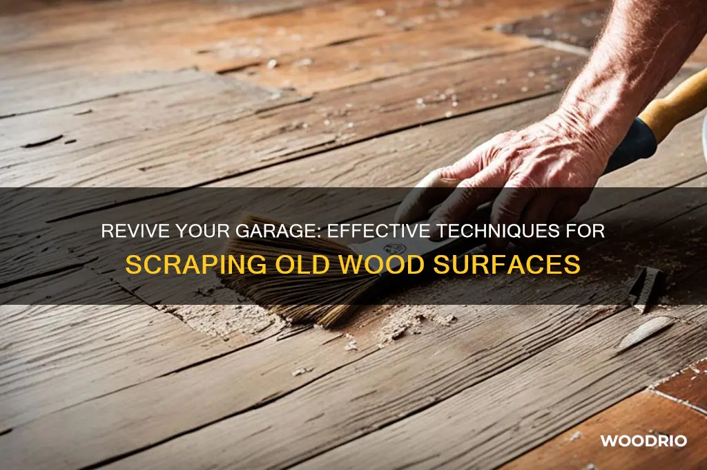 how to scrape old wood on garage
