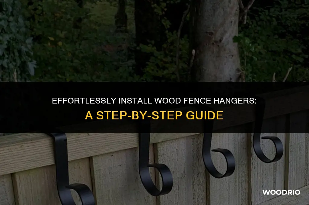 how to screw in wood fence hangers