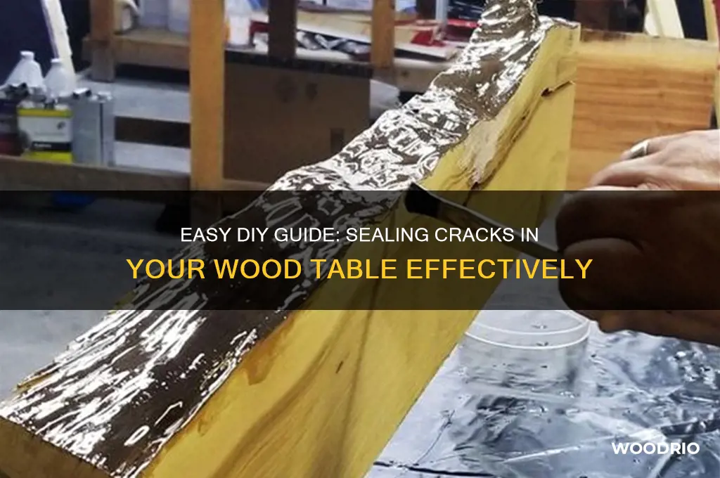 how to seal a crack in wood table