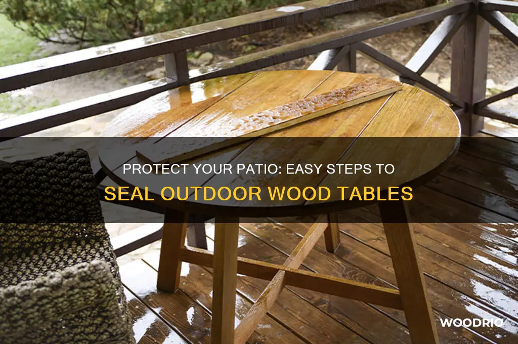 how to seal a outdoor wood table
