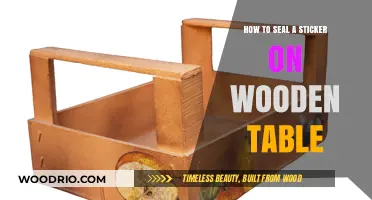 Easy Steps to Seal Stickers on Wooden Tables for Lasting Durability