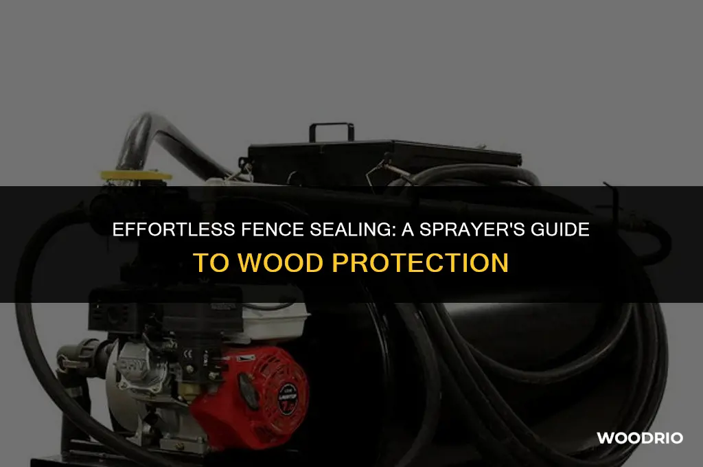 how to seal a wood fence with a sprayer