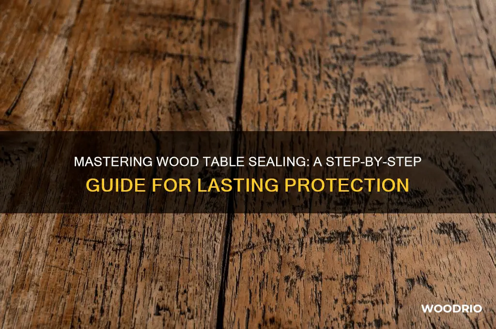 how to seal a wood table top