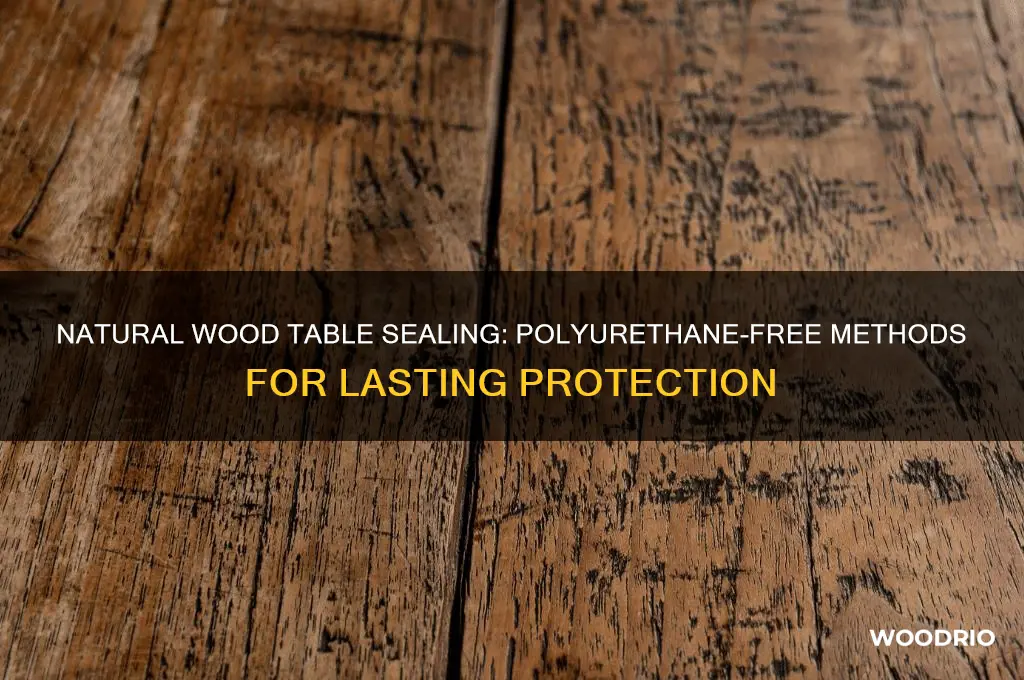 how to seal a wood table without polyurethane