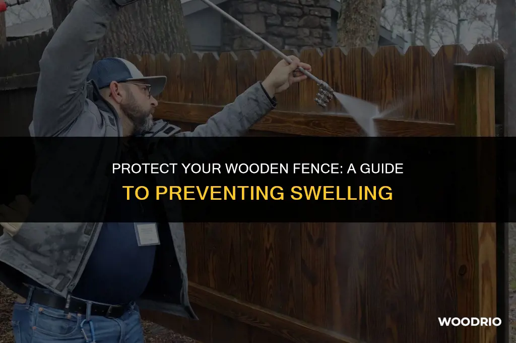 how to seal a wooden fence from swelling