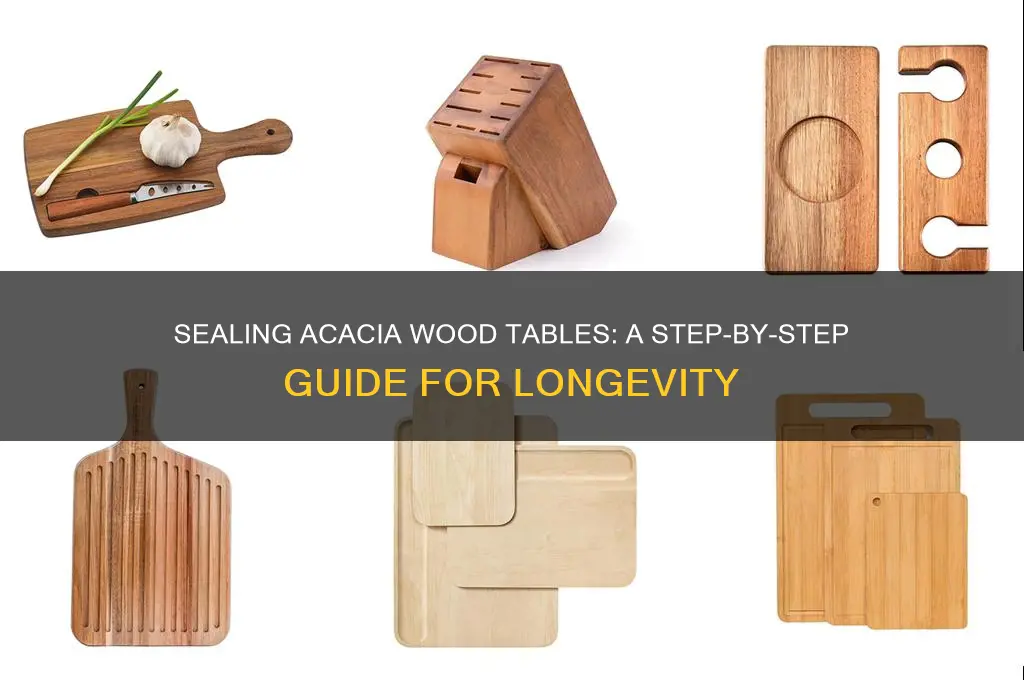 how to seal acacia wood table