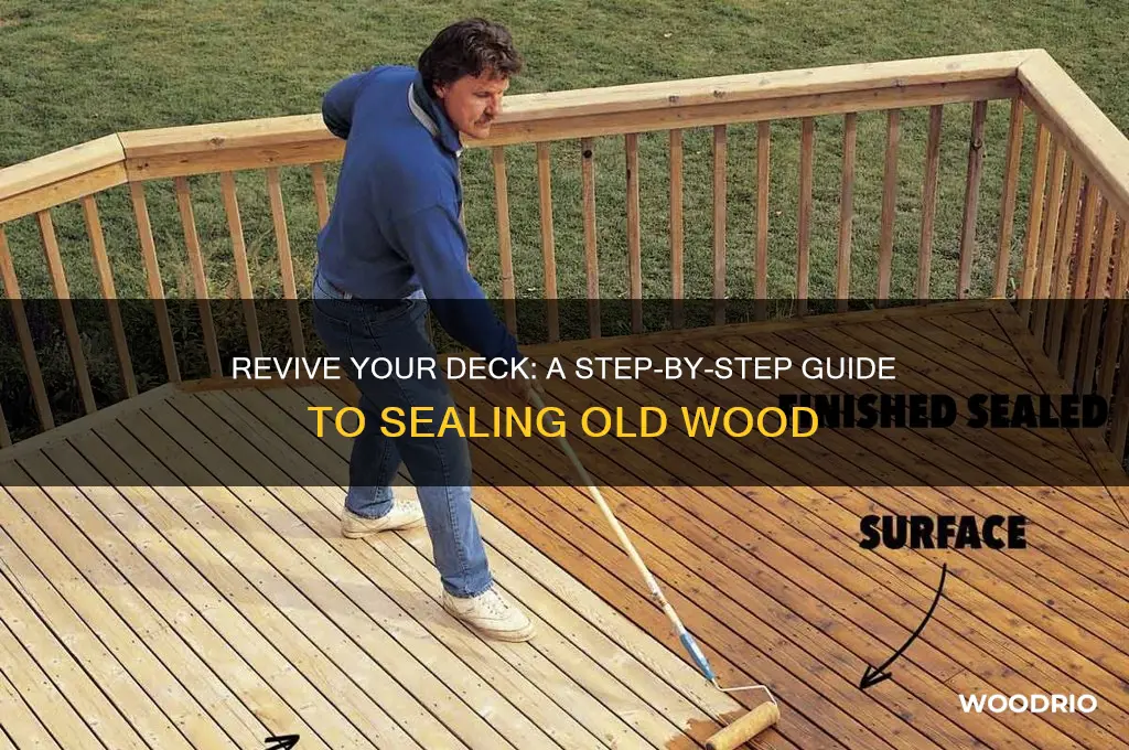 how to seal an old wood deck