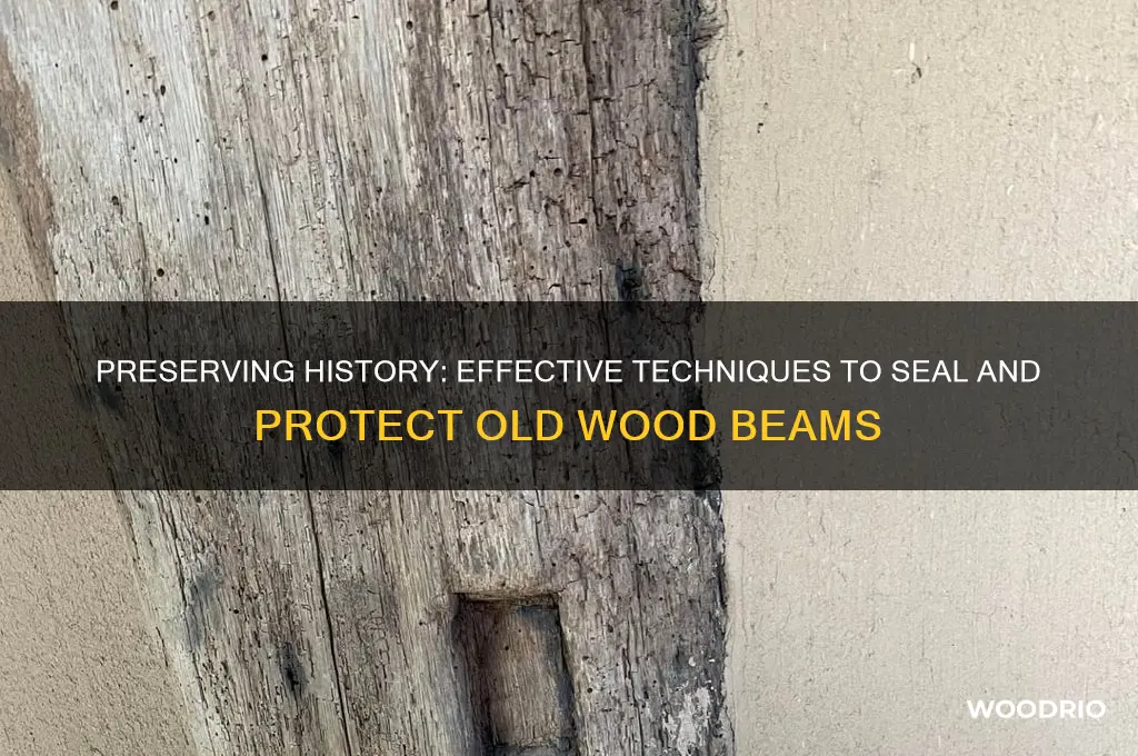 how to seal old wood beams