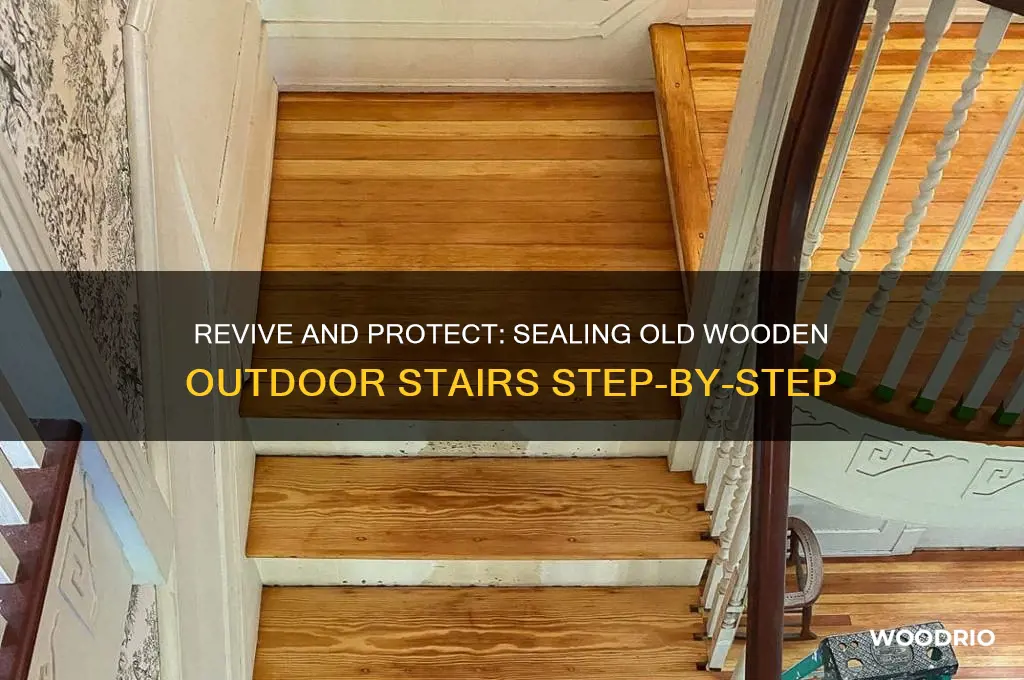 how to seal old wooden outdoor stairs