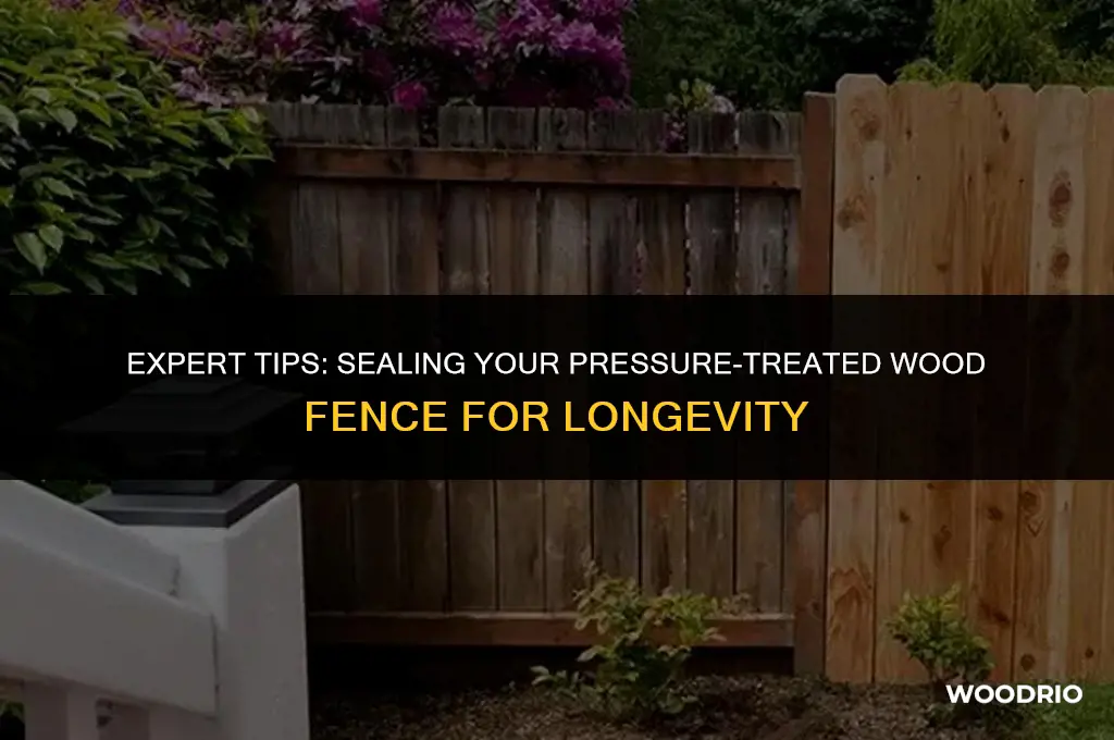 how to seal pressure treated wood fence