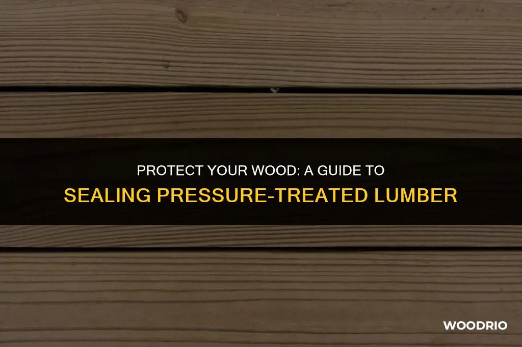 how to seal pressure treated wood