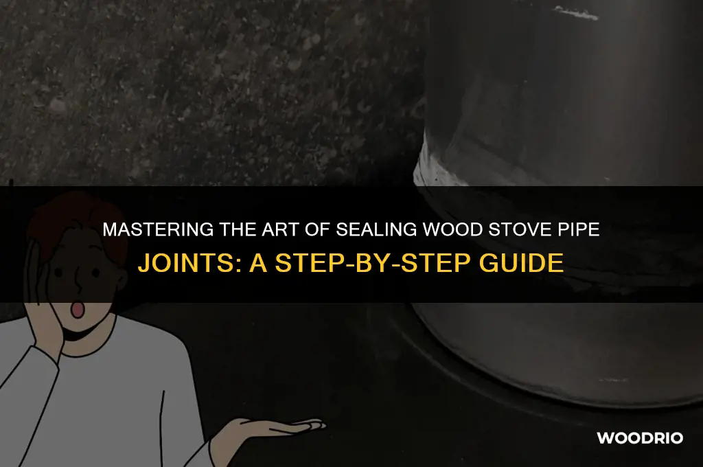 how to seal wood stove pipe joints