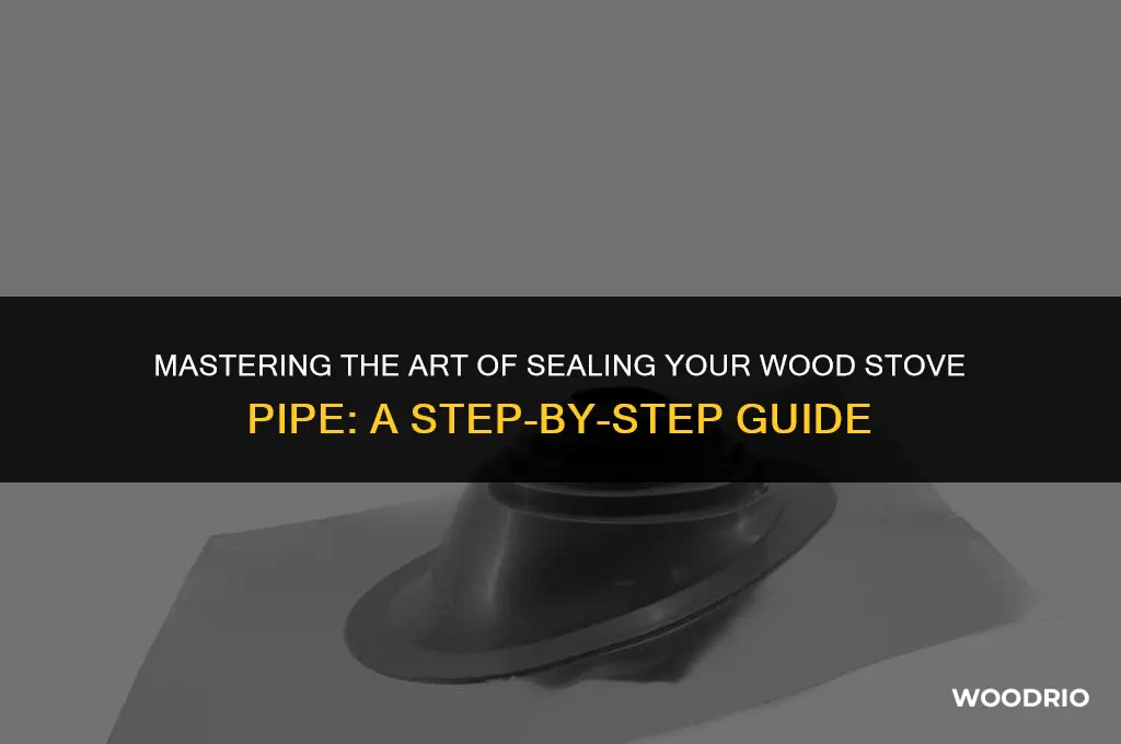how to seal wood stove pipe