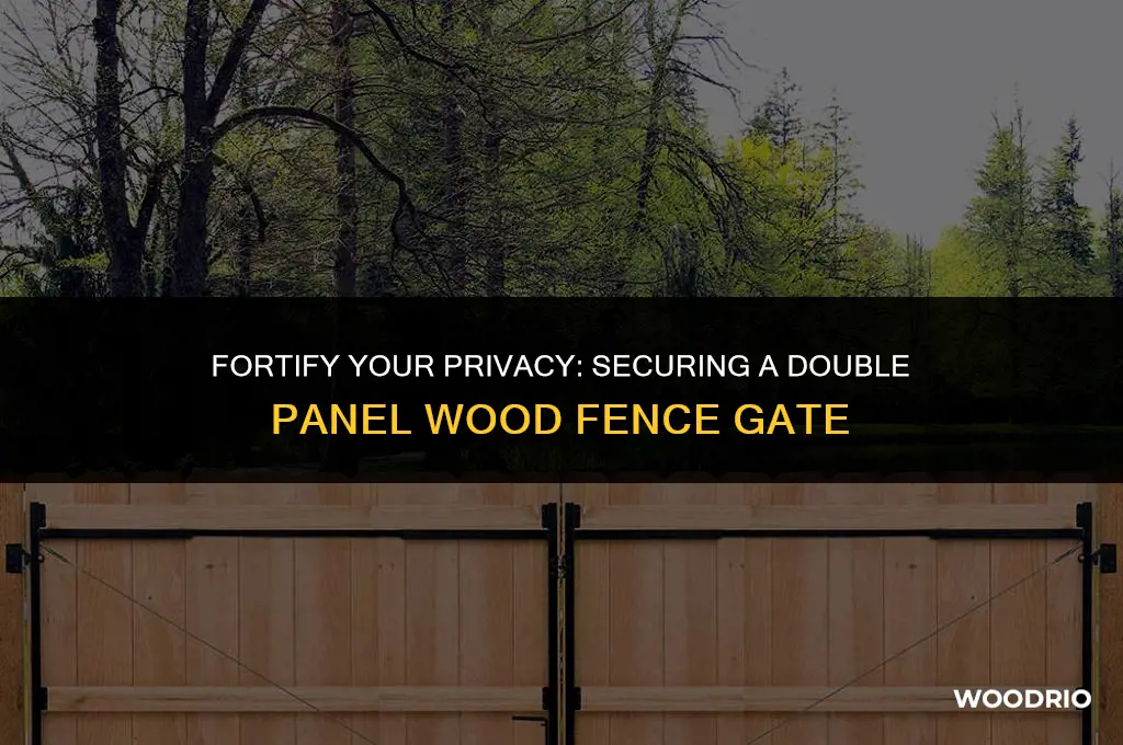 Fortify Your Privacy: Securing A Double Panel Wood Fence Gate | WoodRio