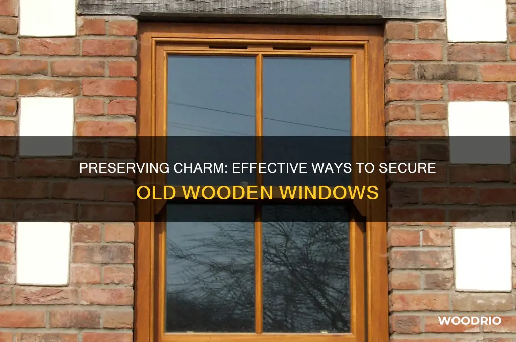 how to secure old wooden windows