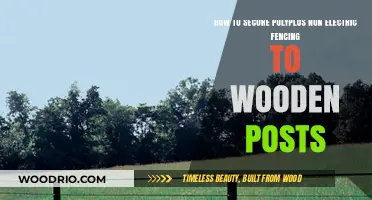 Securing Polyplus Non-Electric Fencing to Wooden Posts: A Practical Guide