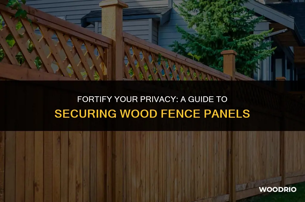 how to secure wood fence panels