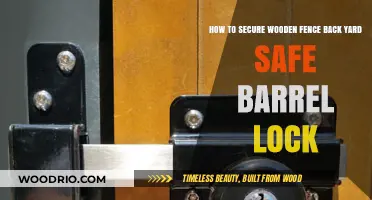 Safeguard Your Backyard: The Ultimate Guide to Securing Your Wooden Fence with a Barrel Lock