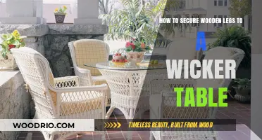 Secure Wooden Legs to Wicker Table: Easy DIY Guide
