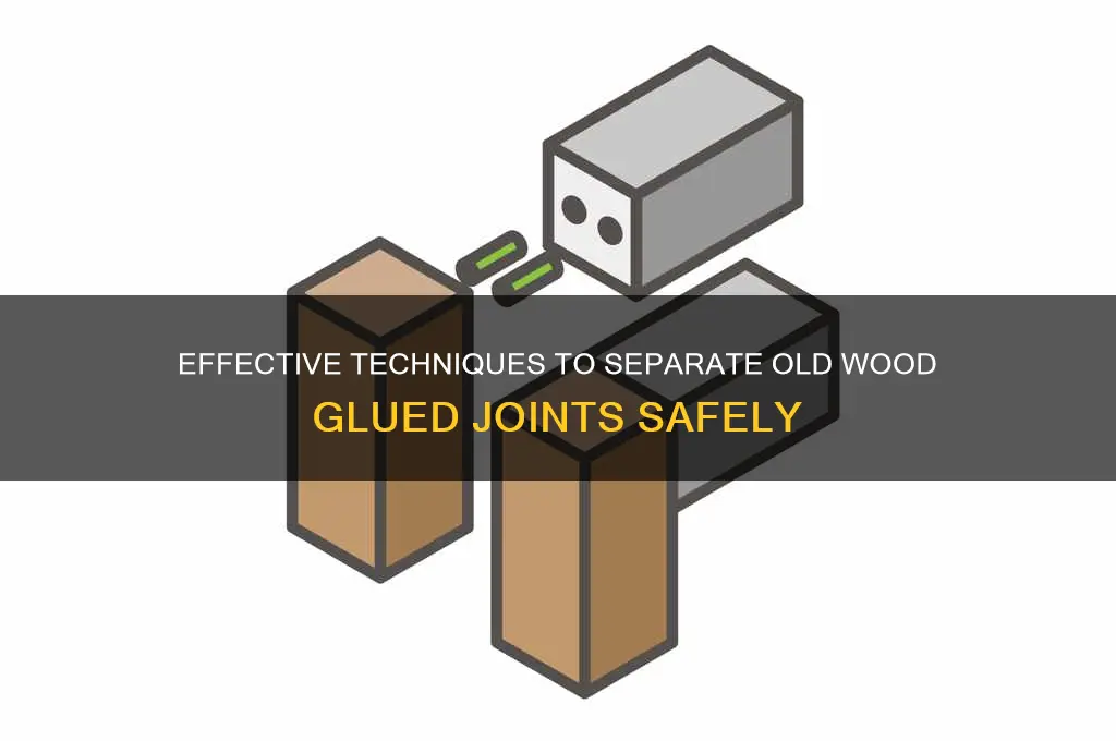 how to separate old wood glued joints
