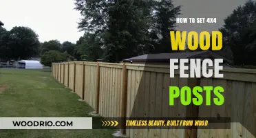 Sturdy Foundations: A Guide to Setting 4x4 Wood Fence Posts