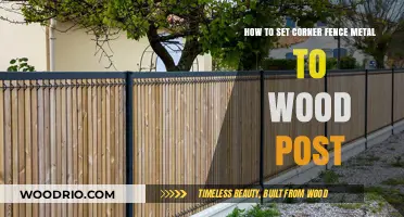 Secure Your Yard: Attaching Metal Corner Fences to Wooden Posts