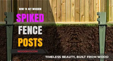 Secure Your Property: A Guide to Setting Wooden Spiked Fence Posts