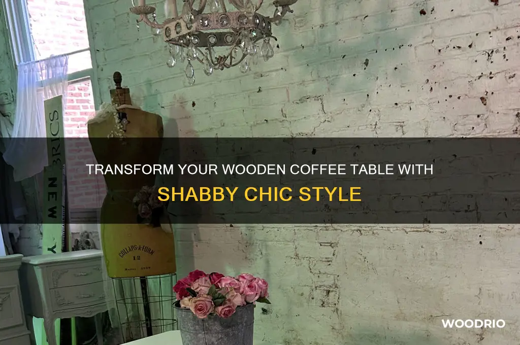 how to shabby chic a wooden coffee table