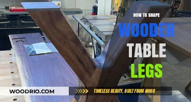 Mastering the Art of Shaping Wooden Table Legs: A Step-by-Step Guide