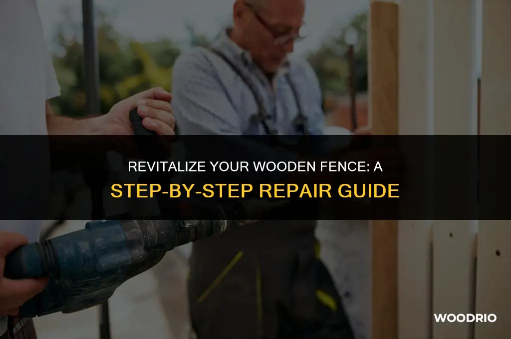 how to shore up a wooden fence