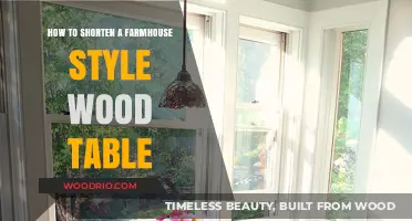 DIY Guide: Shortening a Farmhouse Wood Table for Perfect Fit