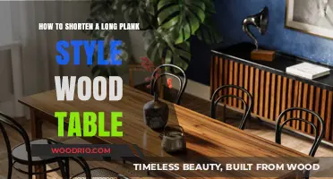 Efficiently Shortening a Plank-Style Wood Table: A Step-by-Step Guide