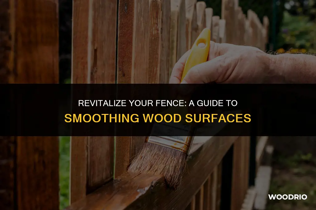 how to smooth fence wood