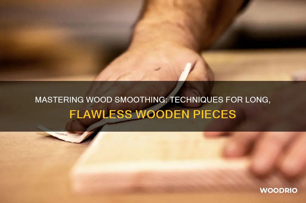 how to smoothen long pieces of wood