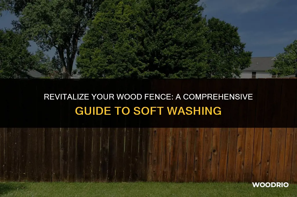 how to soft wash a wood fence