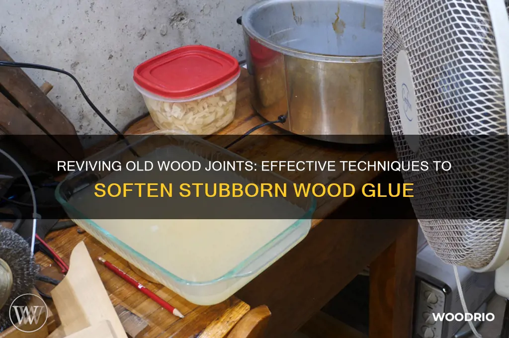 how to soften old wood glue