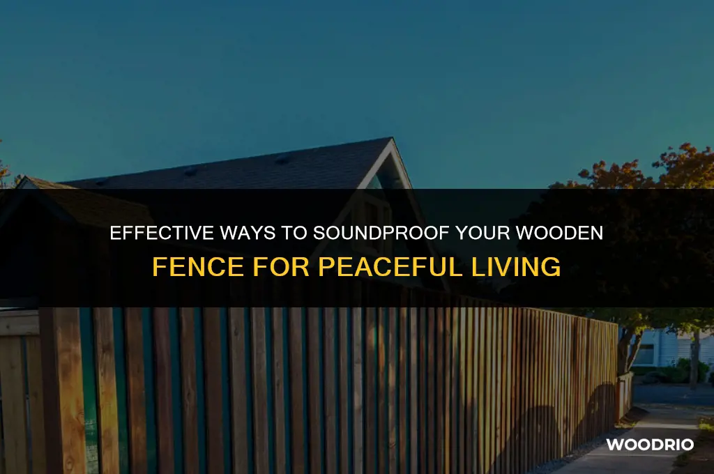 how to soundproof a wood fence